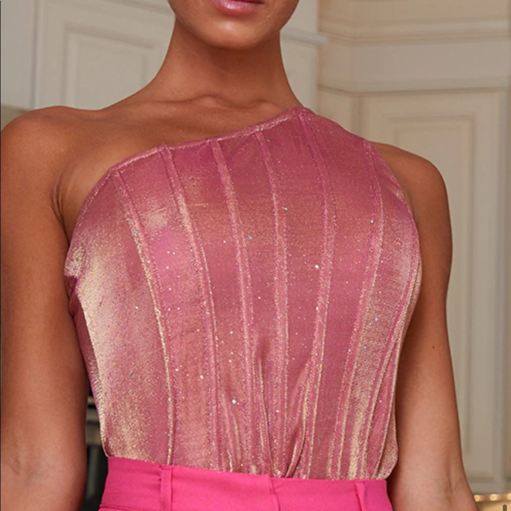 Sparkly pink corset